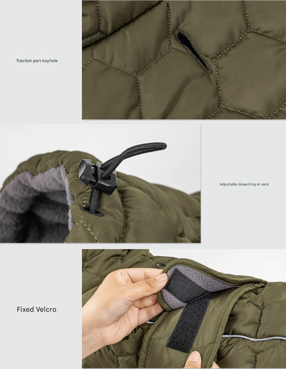 Dog Winter Coat - M by dktraveldogs.com