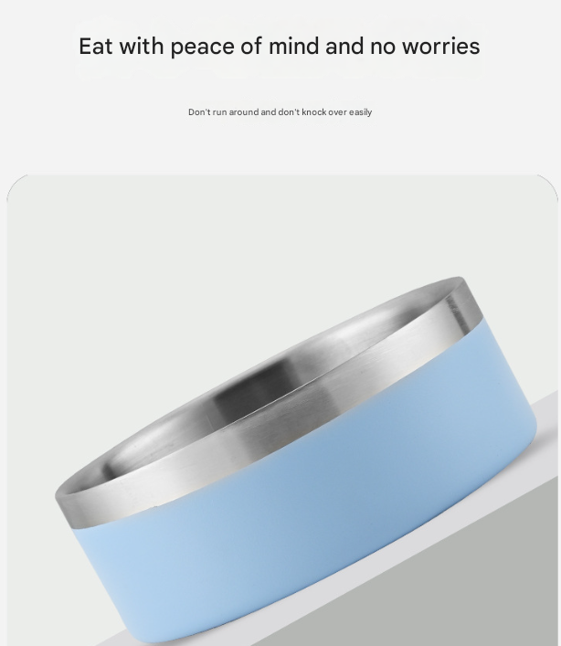 Stainless Steel Dog Bowl by dktraveldogs.com