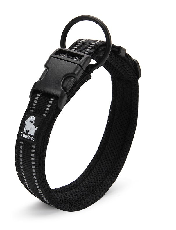 Reflective Collar Black by dktraveldogs.com