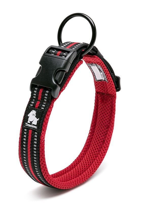 Reflective Collar Red by dktraveldogs.com