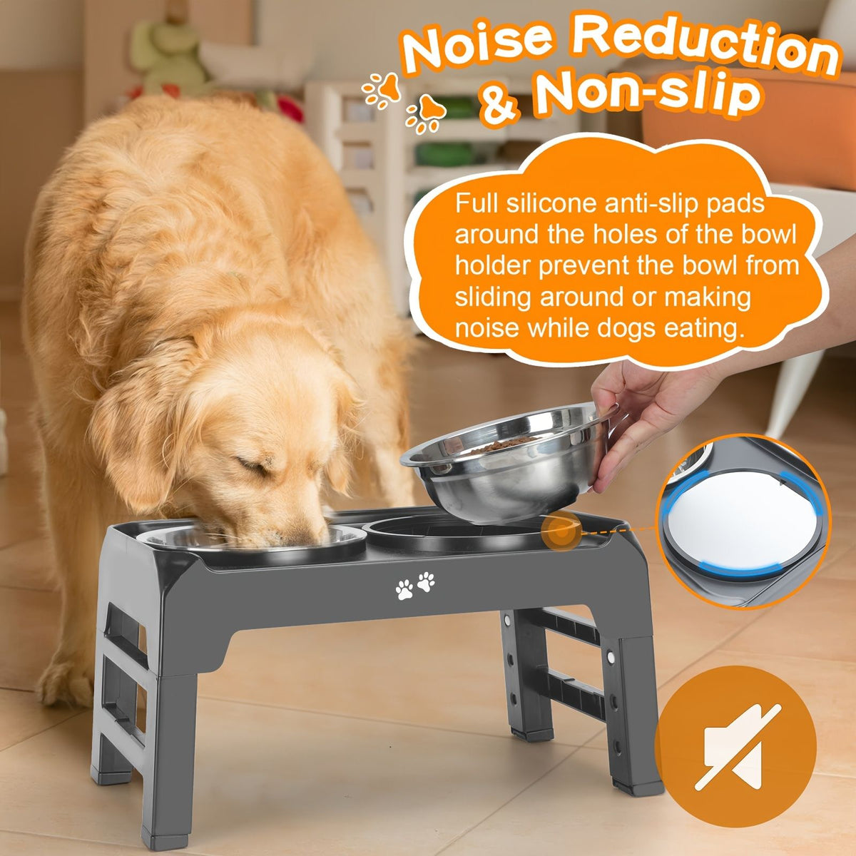 Elevated Double Dog Bowl Feeder by dktraveldogs.com