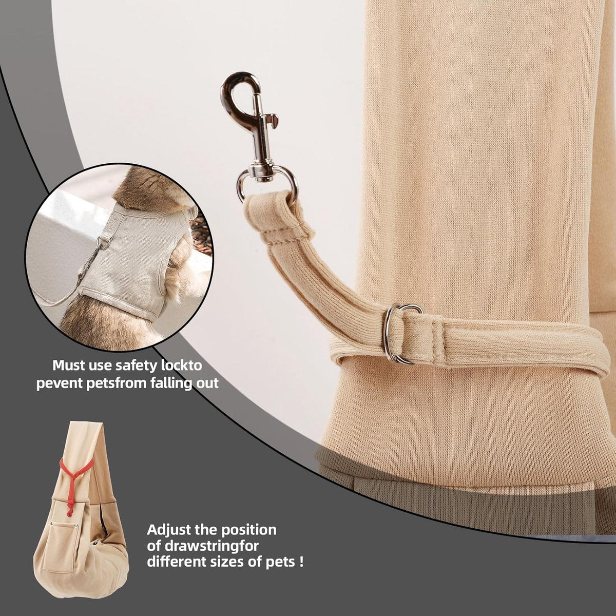 Pet Carrier Sling by dktraveldogs.com