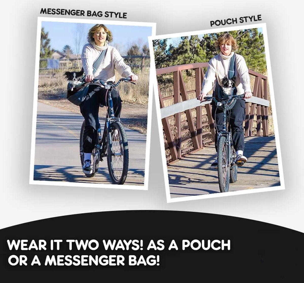 Small Dog Carrier Sling by dktraveldogs.com