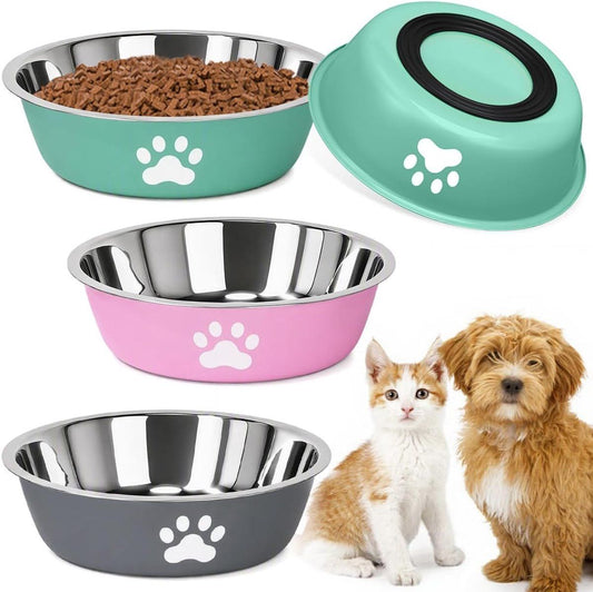Stainless Steel Dog Bowls by dktraveldogs.com