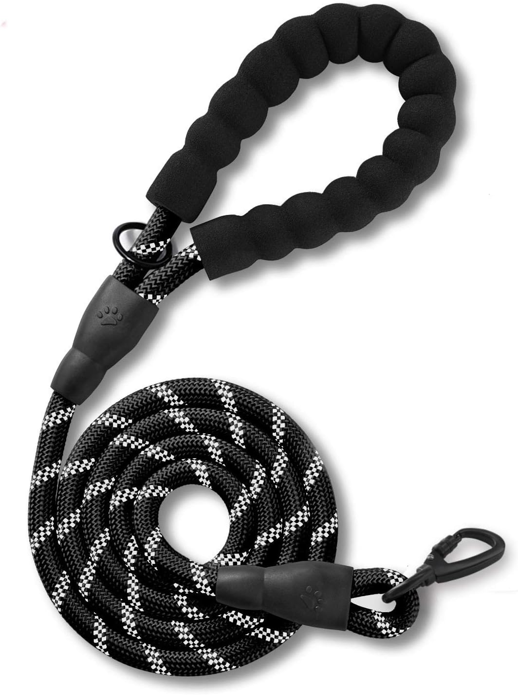 Black 1.5m Reflective Leash by dktraveldogs.com