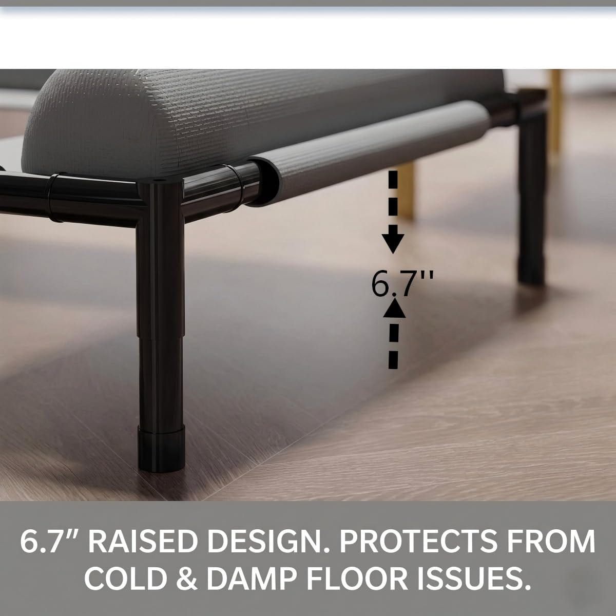 Raised Dog Bed by dktraveldogs.com