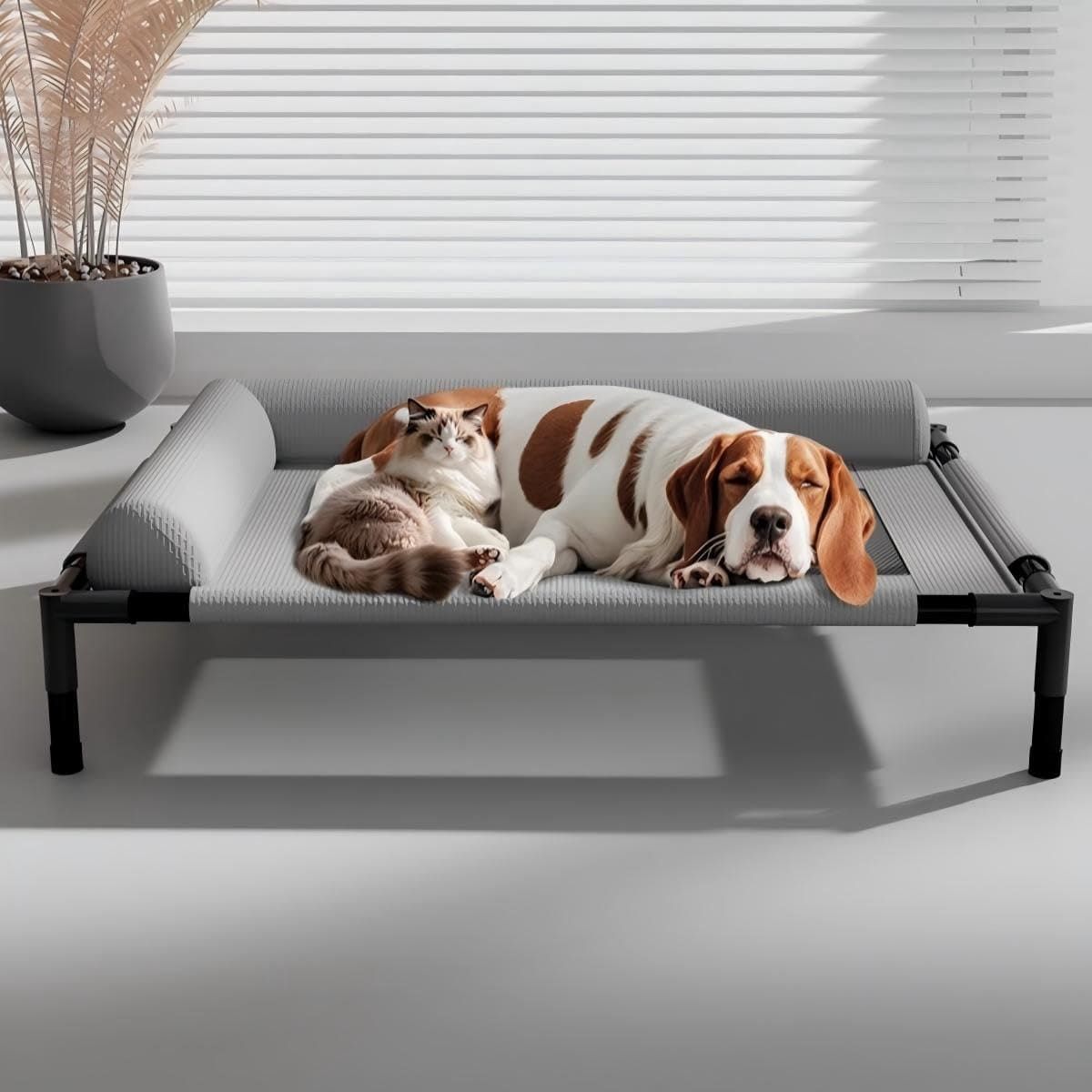 Raised Dog Bed by dktraveldogs.com
