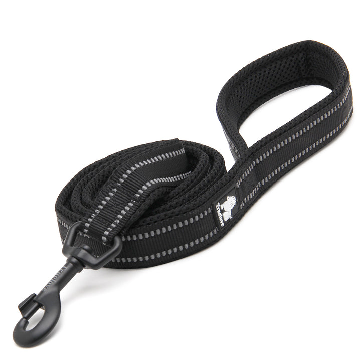 Reflective Pet Leash-Black by dktraveldogs.com