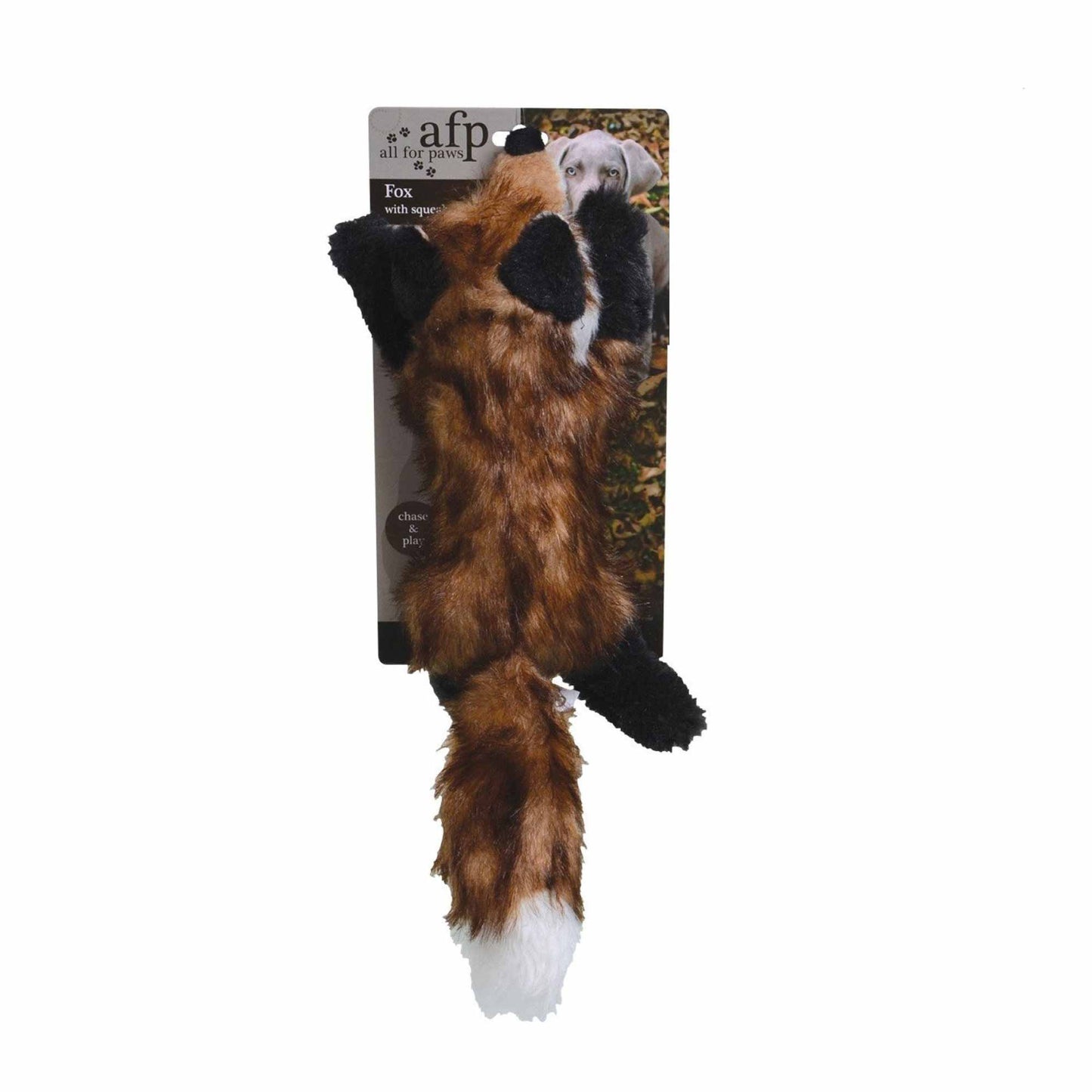 Squeaky Fox Plush Toy afp by dktraveldogs.com