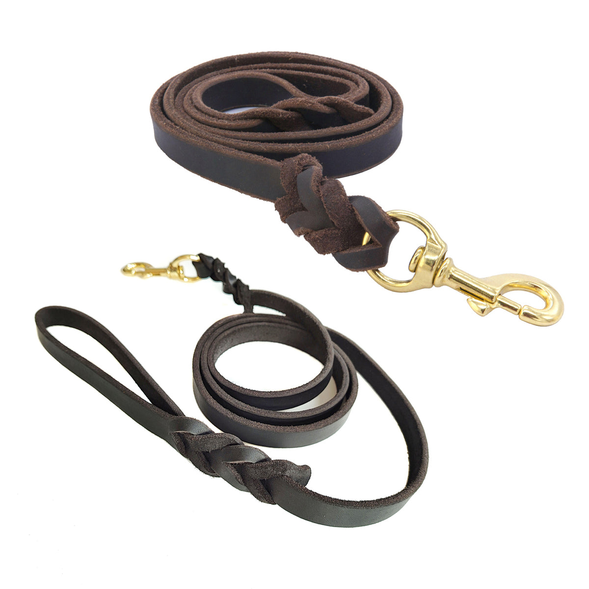 Handmade Leather Dog Leash by dktraveldogs.com