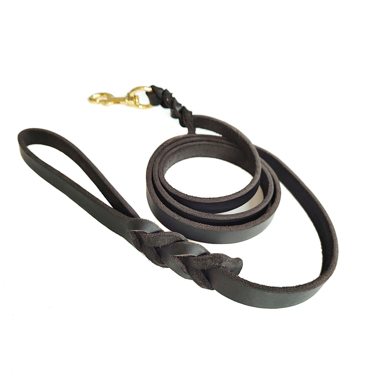 Handmade Leather Dog Leash by dktraveldogs.com