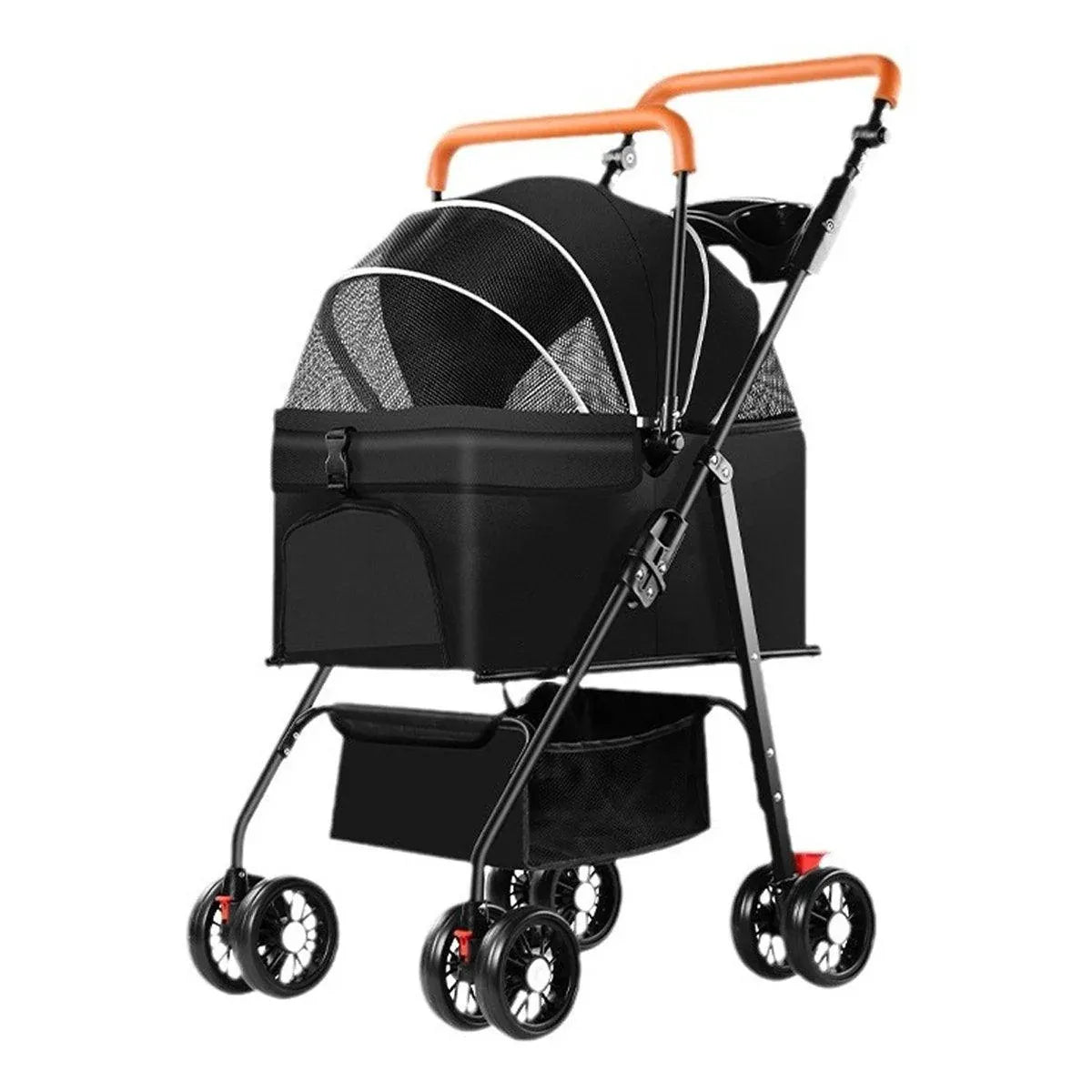 Pet Stroller with Detachable Carrier by dktraveldogs.com