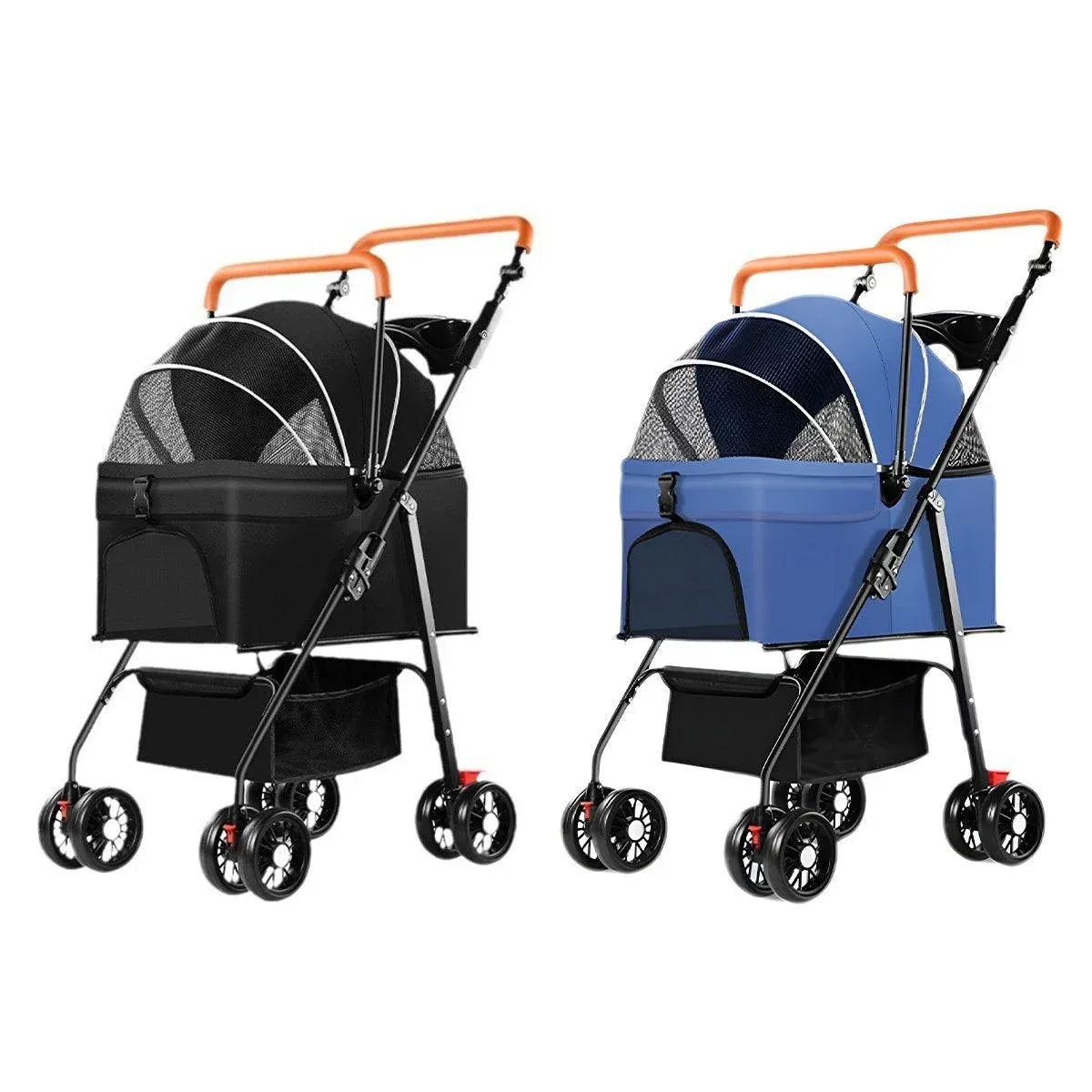 Pet Stroller with Detachable Carrier by dktraveldogs.com