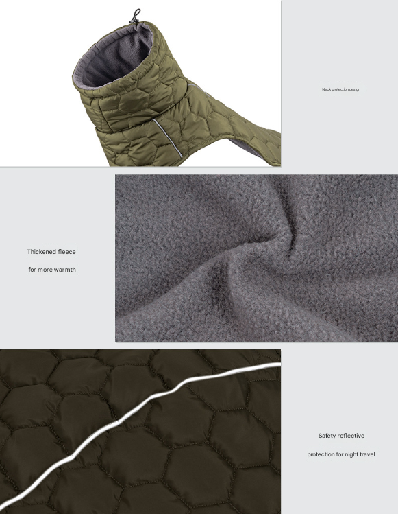 Dog Winter Coat - M by dktraveldogs.com