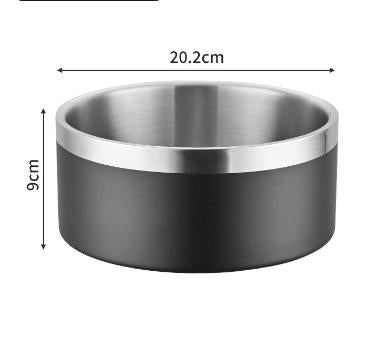 Stainless Steel Dog Bowl by dktraveldogs.com