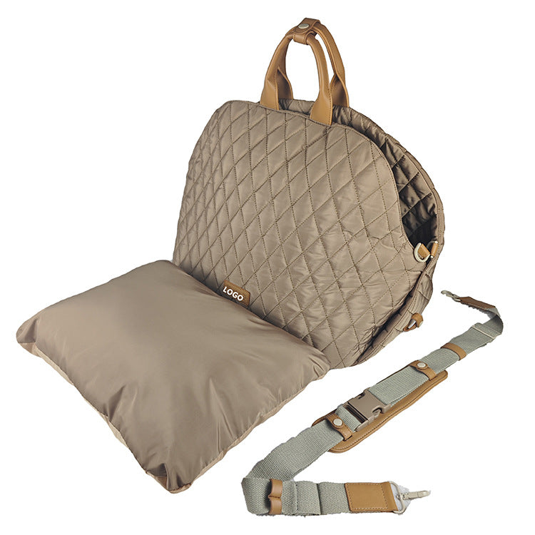 2 in 1 Booster Carrier Travel Pet Bag by dktraveldogs.com