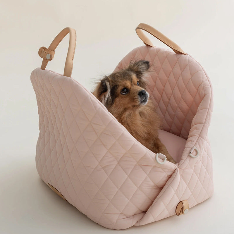 2 in 1 Booster Carrier Travel Pet Bag by dktraveldogs.com