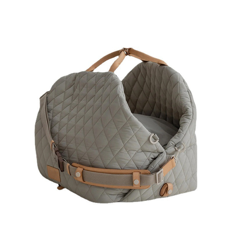 2 in 1 Booster Carrier Travel Pet Bag by dktraveldogs.com