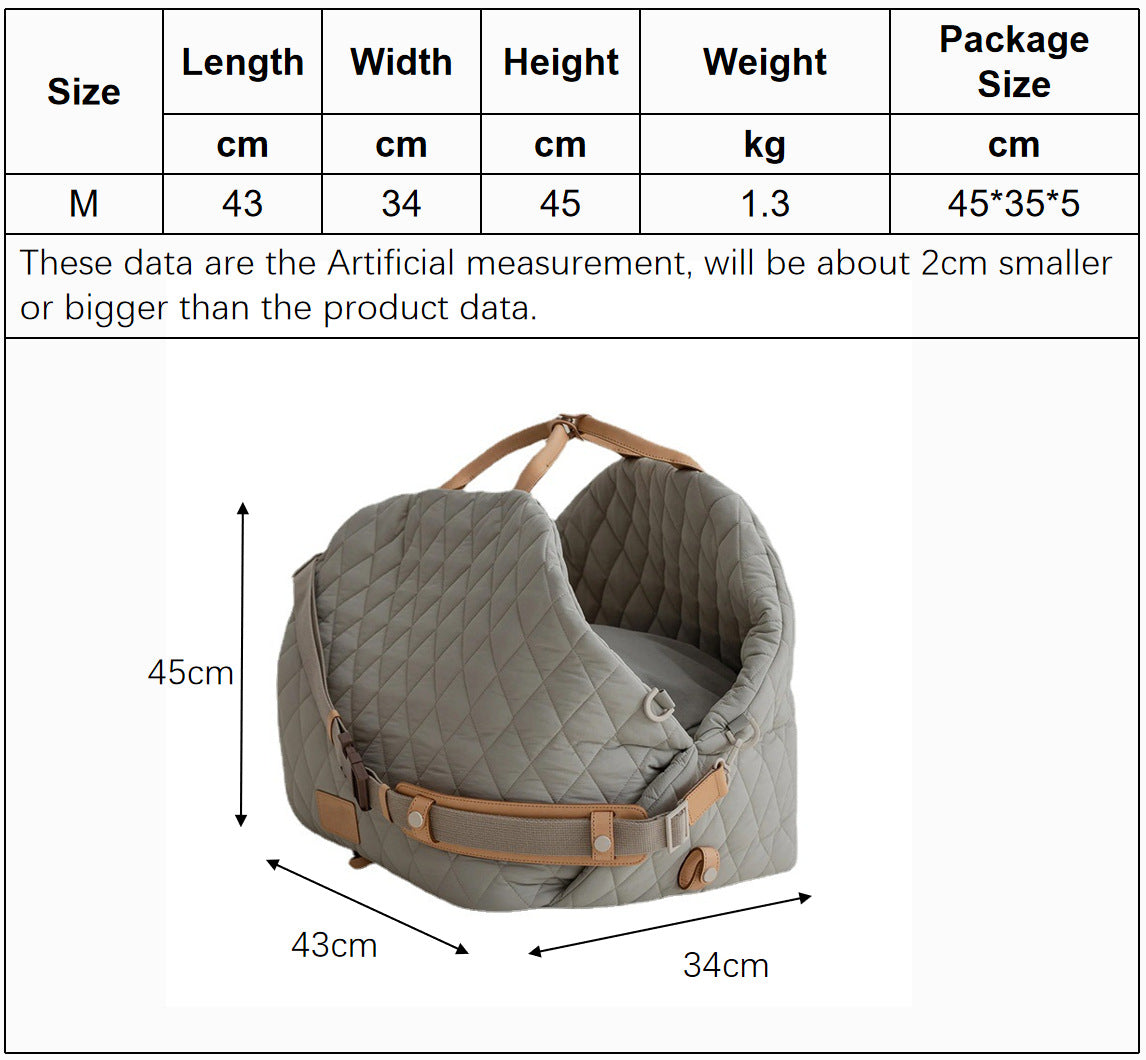 2 in 1 Booster Carrier Travel Pet Bag by dktraveldogs.com