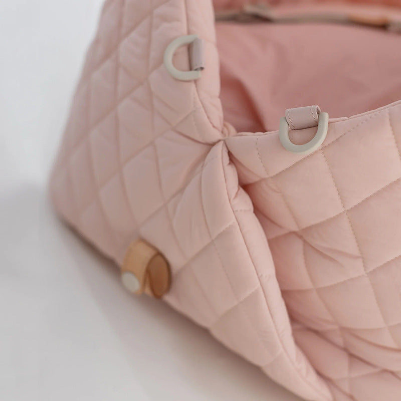 Dog Carrier & Car Booster Seat - Quilted Camel