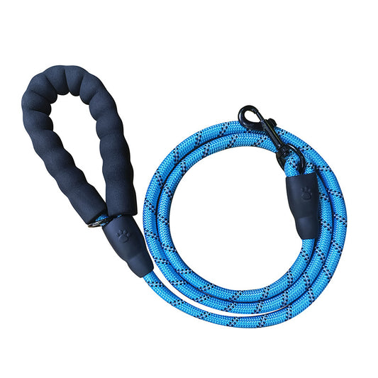 Blue Reflective Leash by dktraveldogs.com