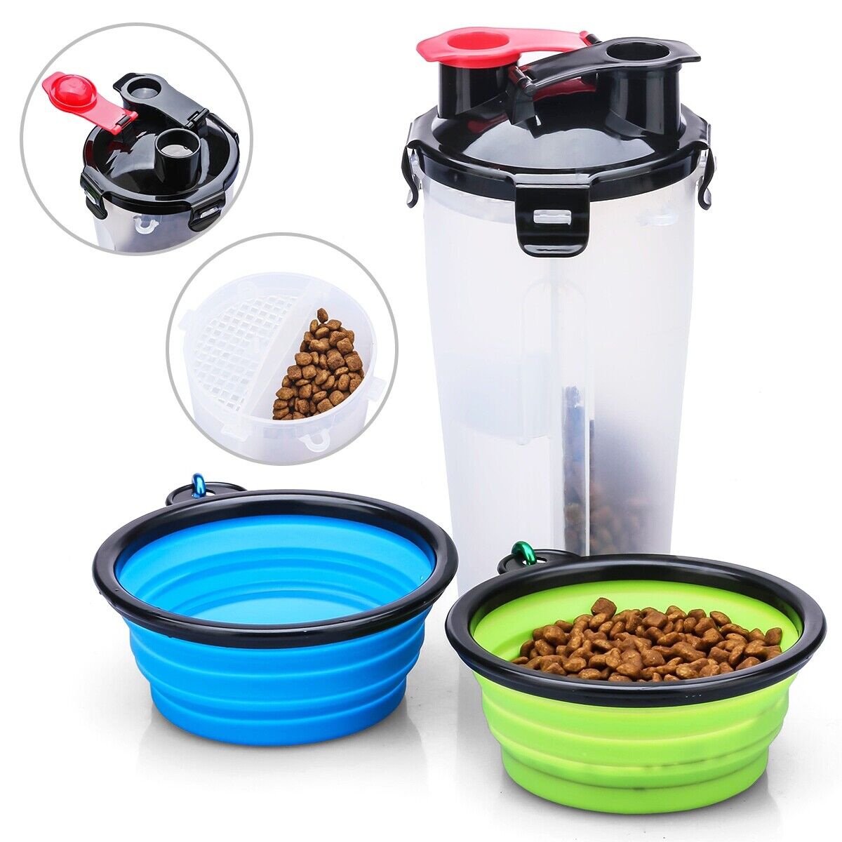 Food and Water Dispenser by dktravedogs.com