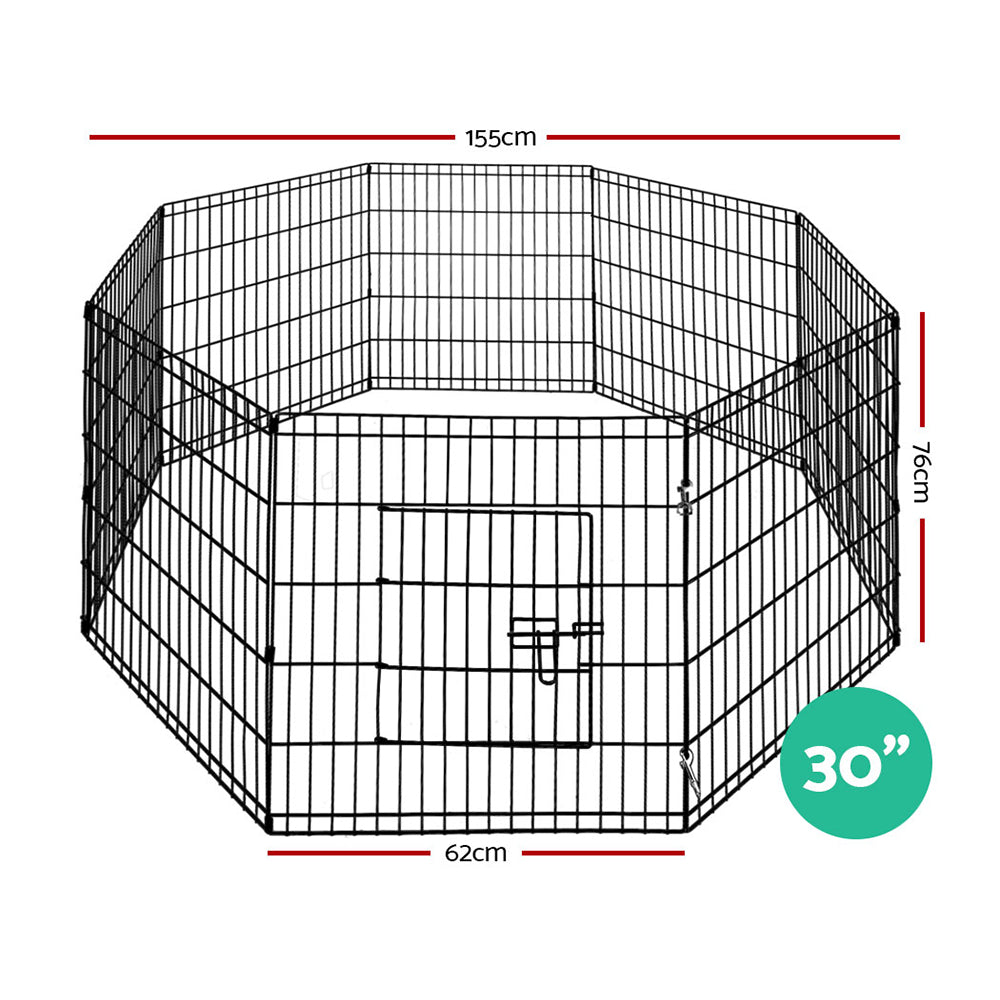 Pet Playpen 8 Panel by dktraveldogs.com