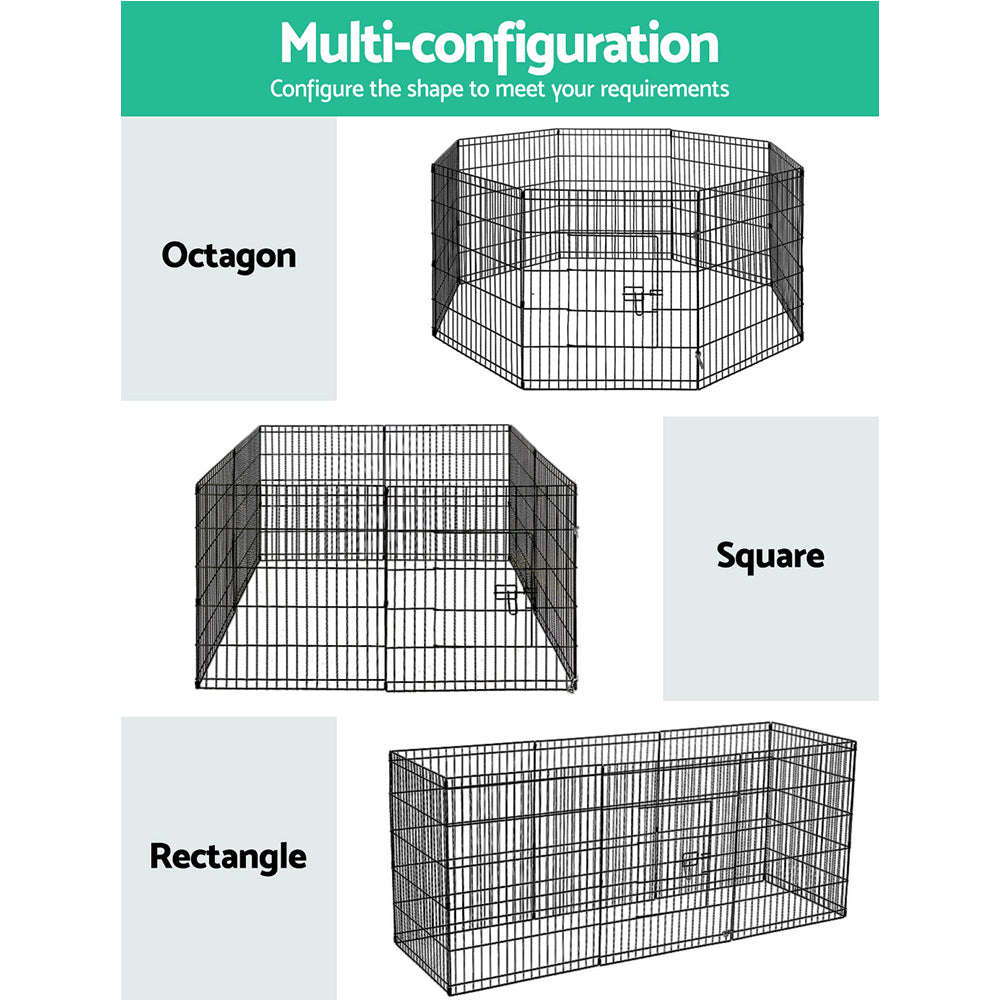 Pet Playpen 8 Panel by dktraveldogs.com